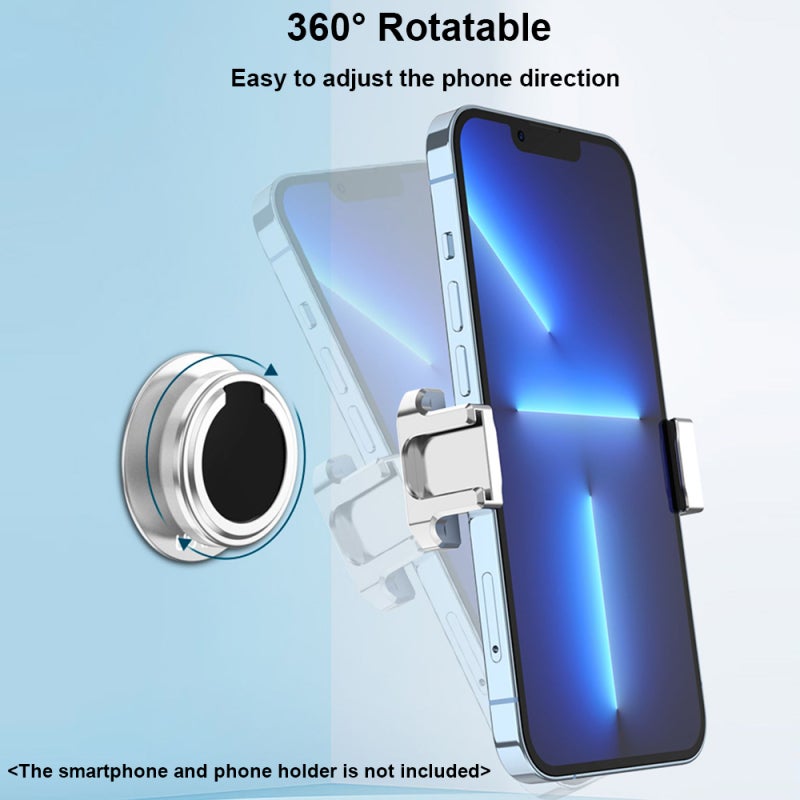 UURIG PH-07 Portable Magnetic Phone Mount Phone Holder Phone Wall Mount Aluminum Alloy Replacement for iPhone 14/13/12 Series - Image 5