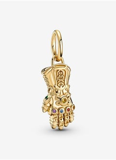 Chomel 14k Gold Plated Marvel The Avengers Infinity Gauntlet Dangle Charm for Pandora ME/Moments Women's Bracelet 760661C01  - Image 1