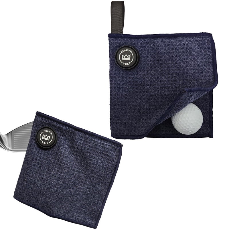 Small Magnetic Golf Ball Towel Greens Towel Pocket Golf Towel with Magnet Golf Ball Cleaner for Around The Green