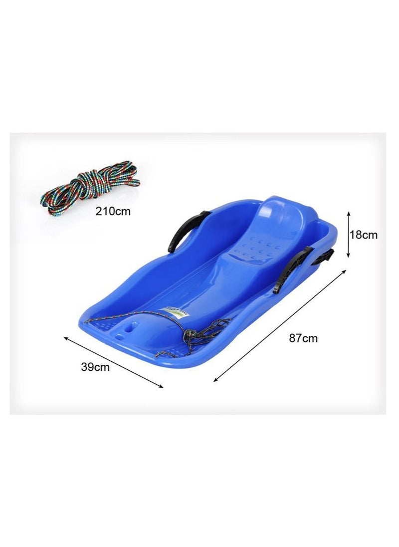 BLOOMING TIME - Sand Sled for Kids Snowboard with Brakes and Pull Rope (BLUE) - Image 1