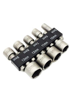 Generic 9pcs Lot of 5-13mm Hex Power Nut Driver Drill Bit Set Socket Bit Chuck Adapter Metric Socket Strong Sleeve for Wrench Screw  - Image 1