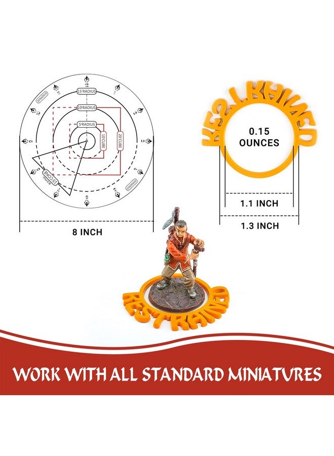 Byhoo Byhoo Metal DND Condition Rings in 28 Markers with Spell Template, 112PCS DND Miniatures Status Effect Rings with Storage Box, Ideal Gift for D&D Pathfinder and More Tabletop RPG  - Image 2