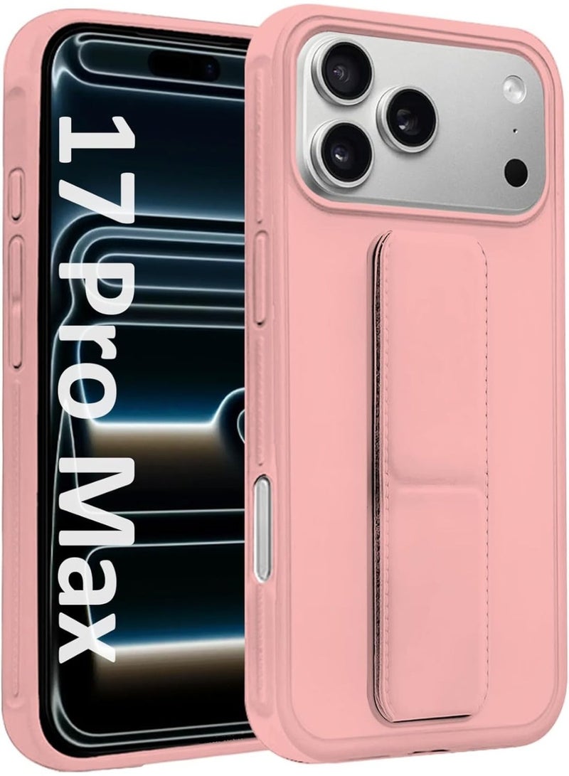 Case for Iphone 17 Pro Max Back Stand Case Magnetic Car Holder Soft Silicone Case Horizontal and Vertical Kickstand Cover Full protection Case for iPhone 17 Pro Max - Image 4