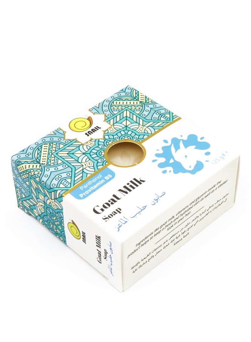 سنايل صابون حليب الماعز بانثينول بروفيتامين ب5 مرطب ومنقي للبشرة 125 جرام - Image 3