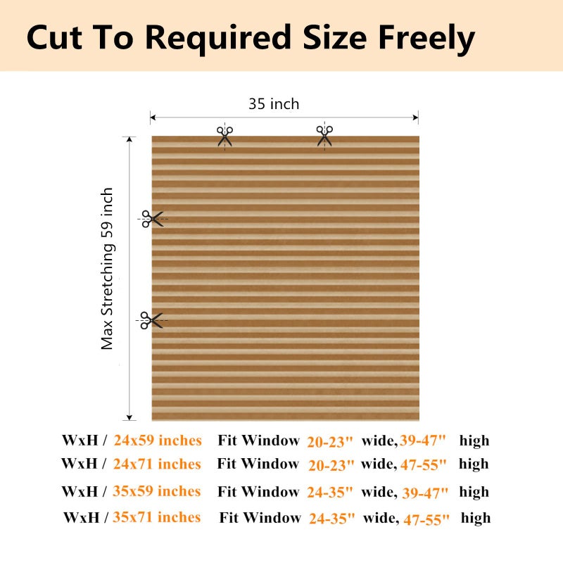 Maritown Window Blinds Cordless No Drill Cut to Size Clip On Stick On Self Adhesive Temporary Blinds Pleated Paper Blinds for Windows Doors Shades for Home Nursery Bedroom Kitchen Bathroom - Image 5