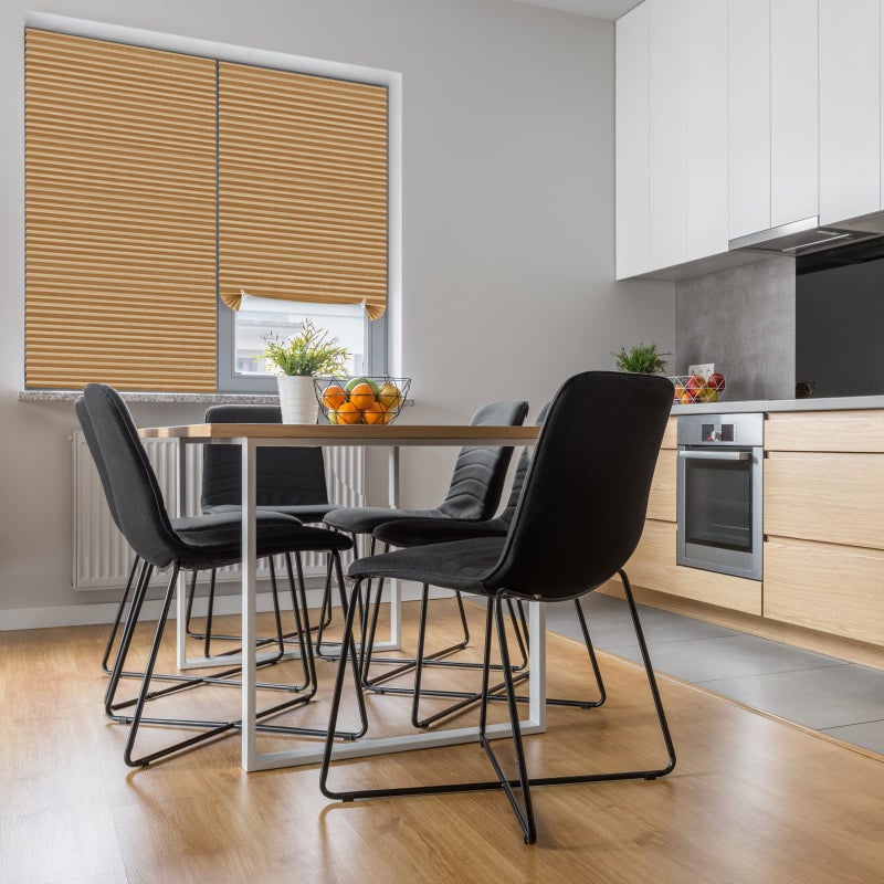 Maritown Window Blinds Cordless No Drill Cut to Size Clip On Stick On Self Adhesive Temporary Blinds Pleated Paper Blinds for Windows Doors Shades for Home Nursery Bedroom Kitchen Bathroom - Image 2