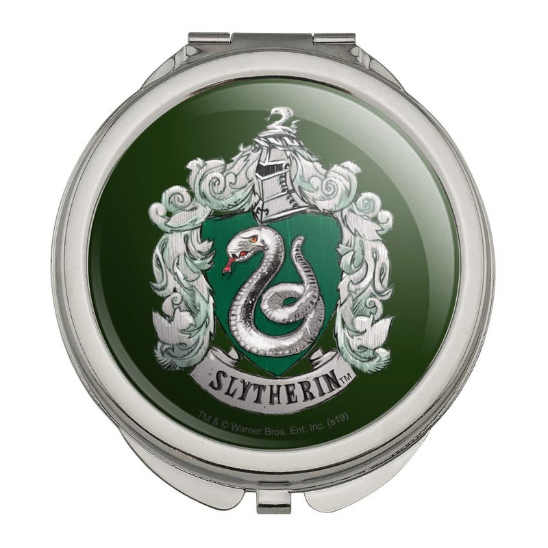 GRAPHICS & MORE GRAPHICS  MORE Harry Potter Slytherin Painted Crest Compact Travel Purse Handbag Makeup Mirror 