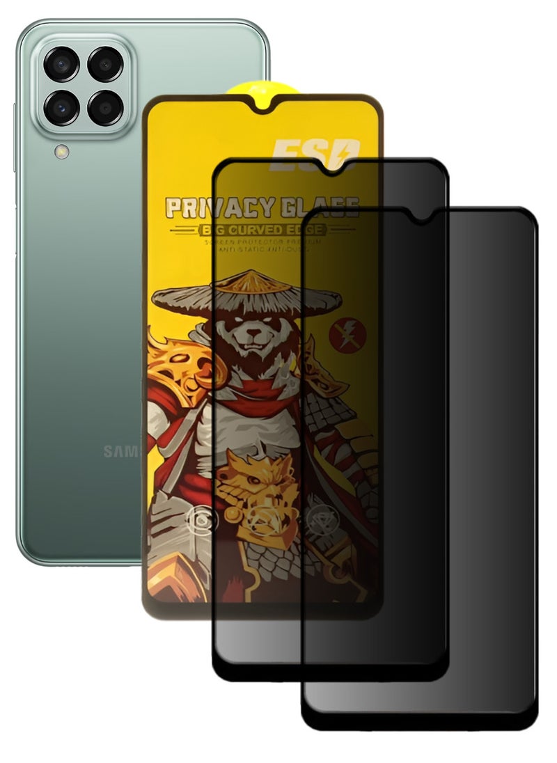 ESD 2 Pieces Tempered Dustproof Privacy Glass Screen Protector Compatible For Samsung Galaxy M33 5G - Image 1