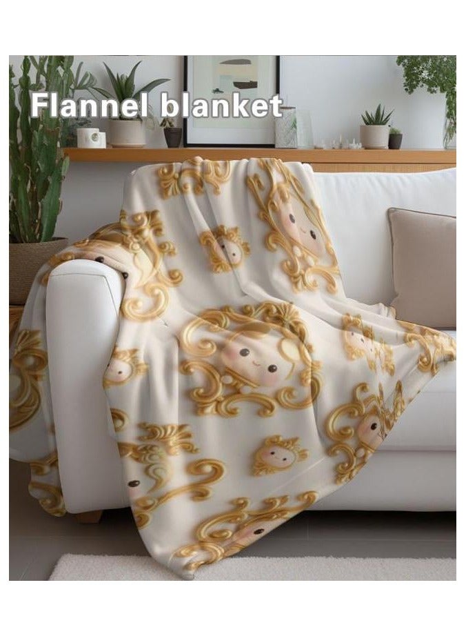 عام بطانية رقيقة من الفانيلا (دافئة ومريحة، ومناسبة للنوم واستخدام الألعاب وإزالة الغبار ومقاومة للرمل) 150 سم * 200 سم - 785 - Image 4