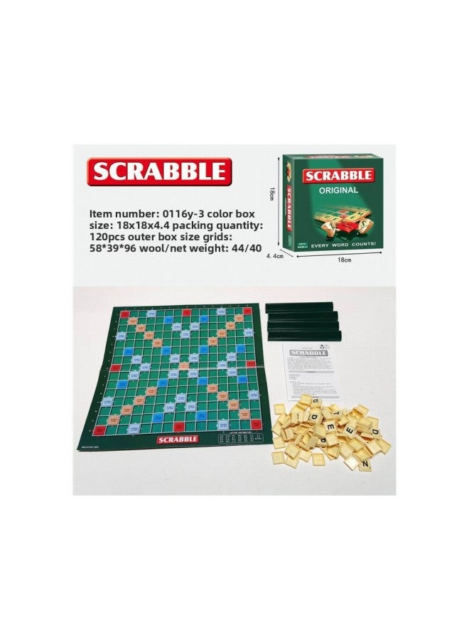 Foreign Trade Cross-border English Version SCRABBLE Scrabble Board Game English Game Card