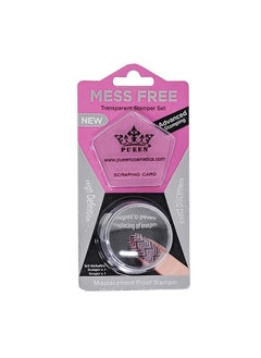 PUEEN PUEEN 35mm HD Chunky Transparent Soft Stamper and Scraper Set - Nail Art - Stamping Tools - CLEAR - BH000706  - Image 1