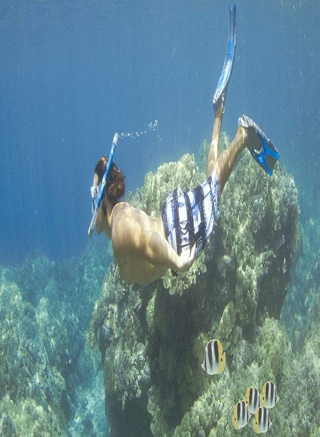 REPLEX Swimming Diving Mask Goggles with Silicone Breathing Tube Snorkel Set Swimming Equipment Snorkel Mask for Underwater Sports Swimming Mask Scuba Diving Swimming Training Equipment - Image 4