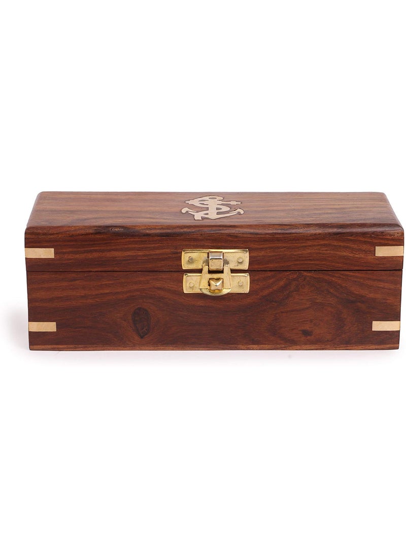 U.K MART UK MART 15 Inch Handmade Solid Brass Telescope With Wooden Box  - Image 5