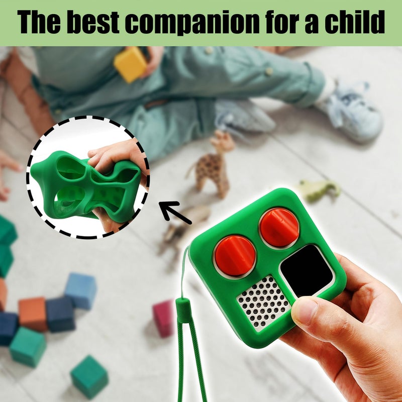 xcivi Anti-Slip Silicone Cover for YOTO Mini Audio Player, Protective Sleeve Case for Mini Player; Accessory for Kids Music Players (case only) (Green) - Image 3
