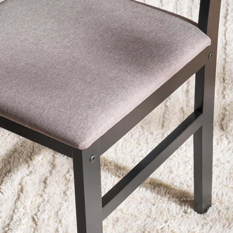 Pan Home REDLEY 1+6 DINING SET SOLID WOOD - WALNUT - Image 5