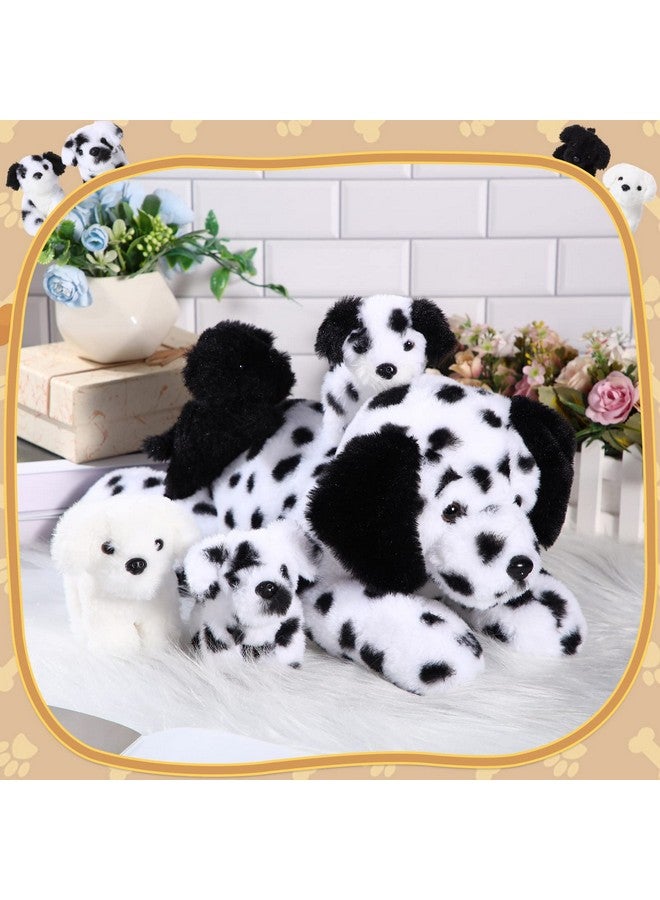 Skylety 5 Pieces Dog Stuffed Animal Puppy Stuffed Animal 1 Big Mommy Dog With 4 Mini Baby Cute Soft Plush Dog Stuffed Dog With Puppies For Birthday Children'S Party (Dalmatians) - Image 4
