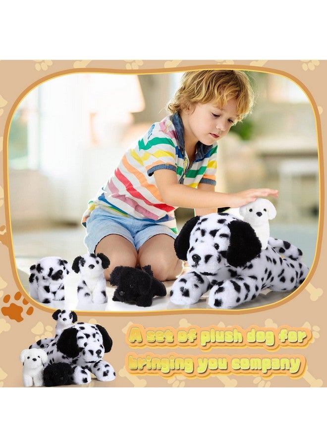 Skylety 5 Pieces Dog Stuffed Animal Puppy Stuffed Animal 1 Big Mommy Dog With 4 Mini Baby Cute Soft Plush Dog Stuffed Dog With Puppies For Birthday Children'S Party (Dalmatians) - Image 5