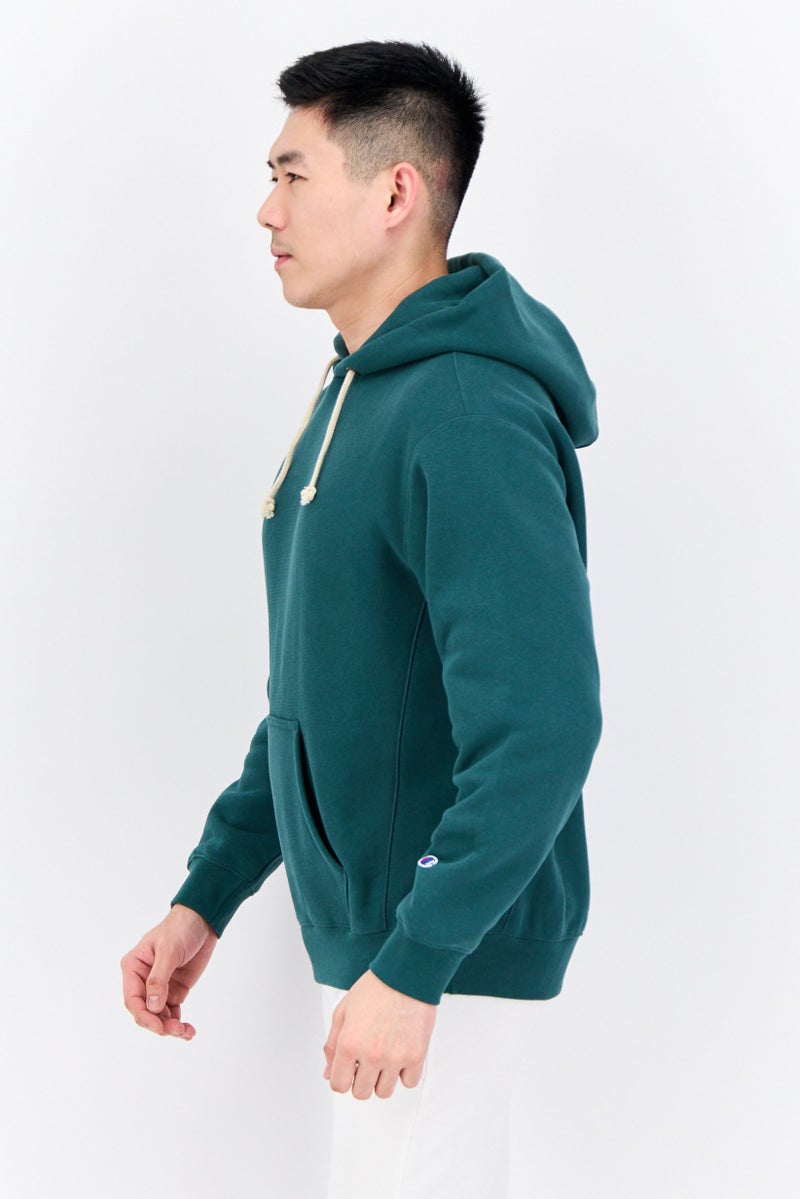 Champion Men Sportswear Fit Long Sleeves Outdoor Hoodies, Green - Image 2