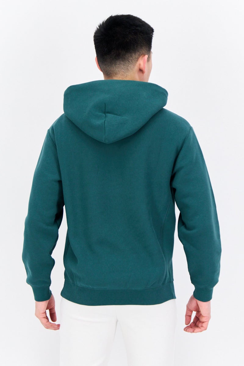 Champion Men Sportswear Fit Long Sleeves Outdoor Hoodies, Green - Image 3