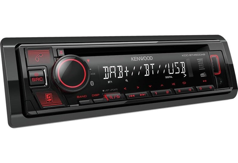 Kenwood KDCBT450DAB CD Receiver with Builtin Bluetooth DAB Digital Radio USB  AUX Input Steering Wheel Controls