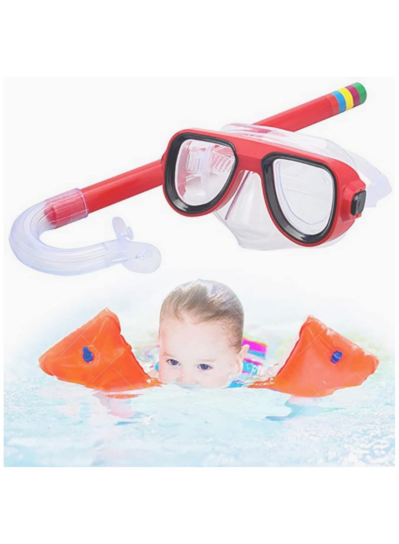 مجموعة نظارات الغوص للأطفال والكبار، قناع مضاد للصدمات والضباب مع أنبوب تنفس نصف جاف، إكسسوارات الغوص بالسنوركل للرياضات المائية، معدات الغوص تحت الماء، معدات سنوركل متينة - Image 3