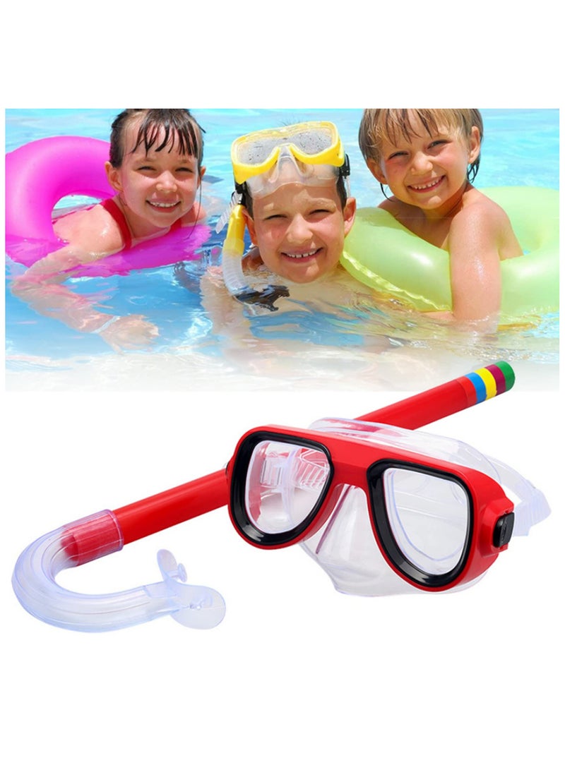 مجموعة نظارات الغوص للأطفال والكبار، قناع مضاد للصدمات والضباب مع أنبوب تنفس نصف جاف، إكسسوارات الغوص بالسنوركل للرياضات المائية، معدات الغوص تحت الماء، معدات سنوركل متينة - Image 4