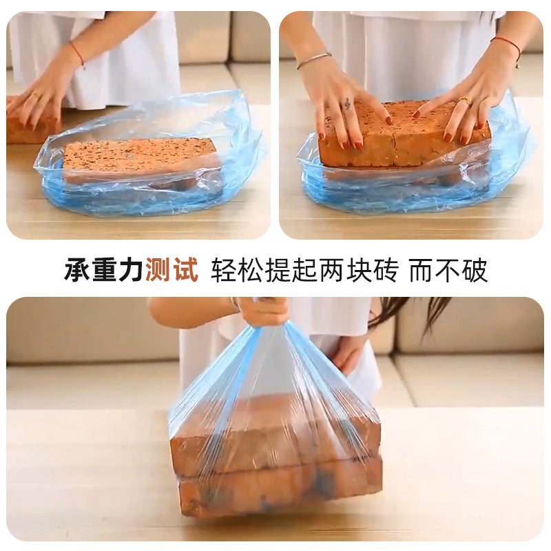 Large Thickened Tear-Off Plastic Garbage Bags, Black And Colored Kitchen Storage Bags, Economical Pack - Image 3