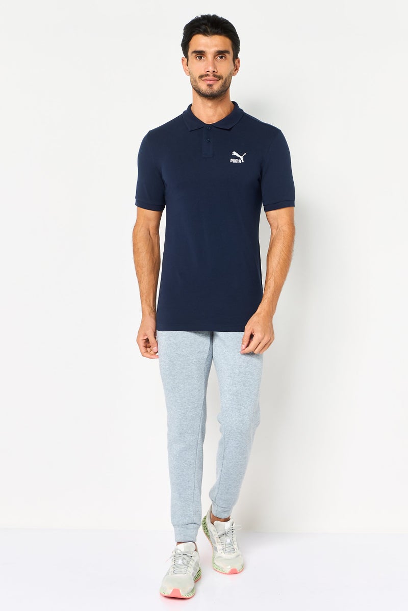 PUMA Men Sportswear Fit Short Sleeve Classics Outdoor Polo Shirt, Navy - Image 4