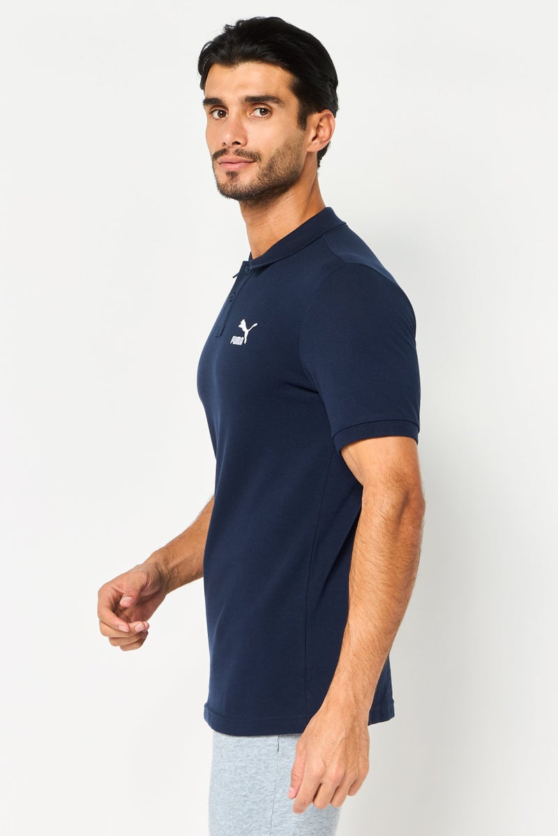 PUMA Men Sportswear Fit Short Sleeve Classics Outdoor Polo Shirt, Navy - Image 2