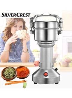 SILVER CREST SILVER CREST Powerful Powder & Cereal Grinder 400 GM & 1000 Germany Technology Best Quality Electric Grain Mill Grinder for Herb Pulveriser Food Grade Stainless Steel Grinding Machine for Grain 250G  - Image 1