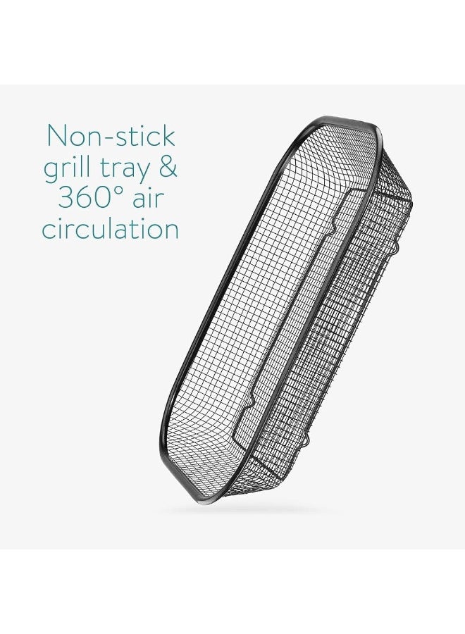 طقم 3 سلال شواء شبكية من الستانلس ستيل، غير لاصقة، مثالية لشوي الخضروات والدجاج واللحوم والسمك والبطاطس – مناسبة للفرن أو الشواية، تصميم شبكي للتهوية المتساوية وسهولة التنظيف - Image 4