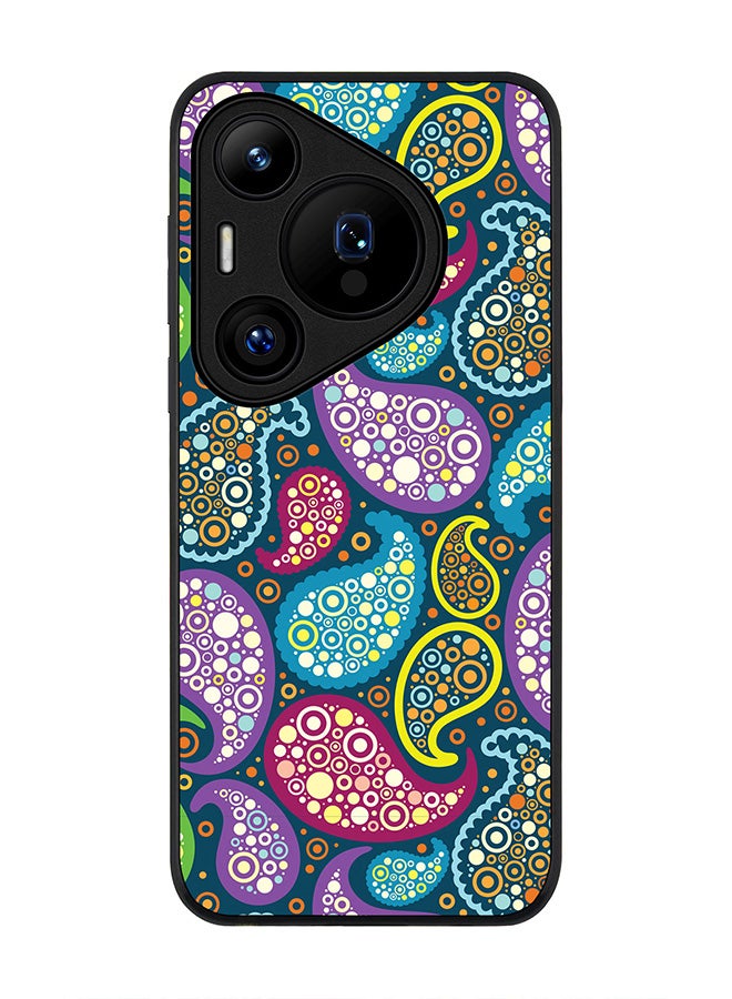 Stylizedd Rugged Black edge case for Huawei Pura 70, Slim fit Soft Case Flexible Rubber Edges Anti Drop TPU Gel Thin Cover -  Indian Summer - Image 1