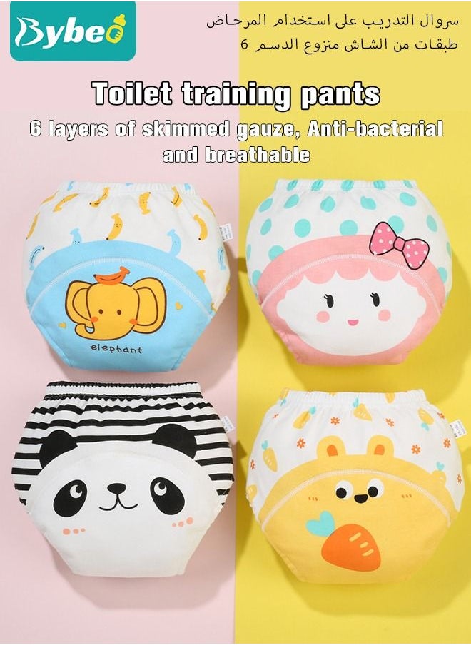 4 Piece Potty Training Underwear, 6 Layers Breathable Cotton Absorbent Trainer Pants for Toddler Baby Boys Girls Waterproof - pzsku/Z689B027061454726ED9CZ/45/_/1681730078/f5506fb7-b44b-4ae3-bcda-b279644e6f43