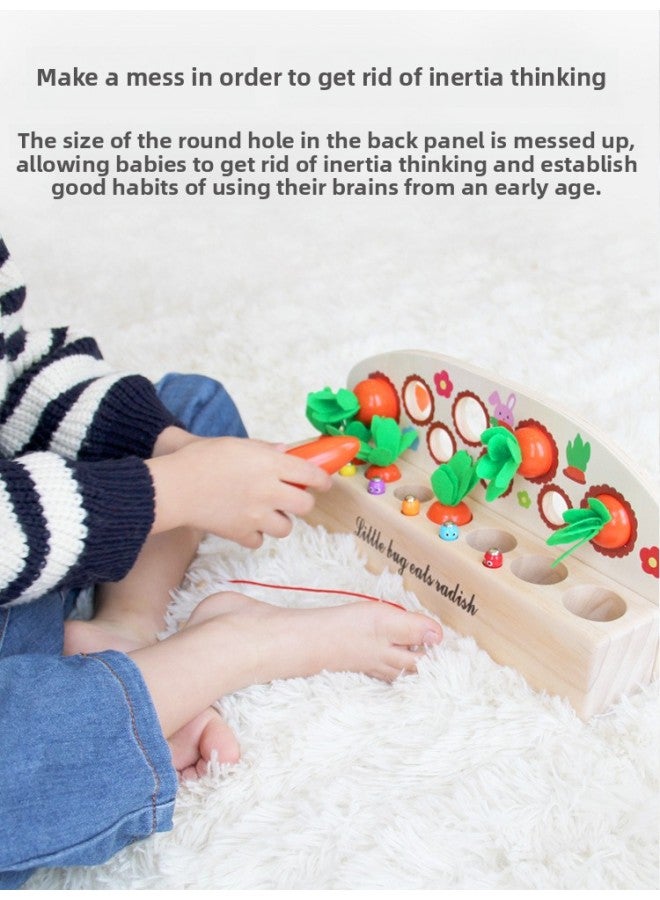 Children's Benefiting Intelligence Early Education Plugged Carrot Toy 1-2-3-year-old Boys And Girls Carrot-Color:Defense Of Pulling Radish-Basic Edition - Image 3