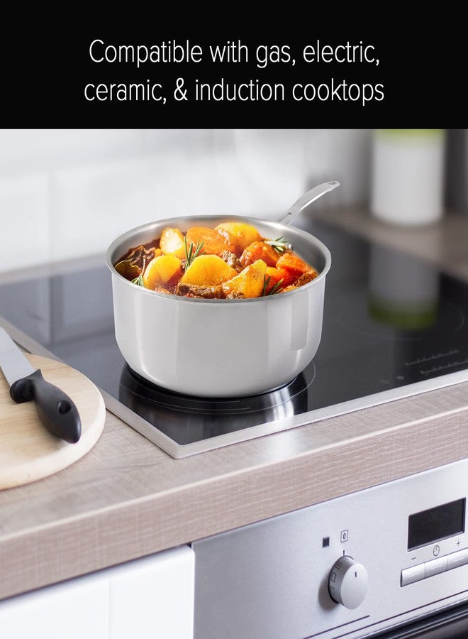 Nuwave Commercial 1.5-Quart Stainless Steel Saucepan with Vented Lid, Tri-Ply Construction, Premium 18/10 Stainless Steel - Image 3