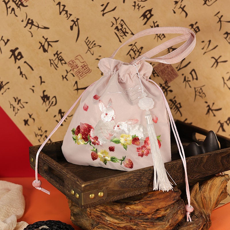 Suzhou Embroidery Bag Embroidery Bucket Bag Heavy Embroidery Antique Bag Chinese Style Handbag Messenger Bag Hanfu Small Bag - Image 1
