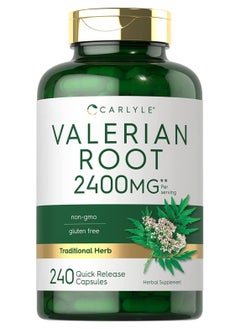 CARLYLE Valerian Root 2400mg - 240 Quick Release Capsules  - Image 1