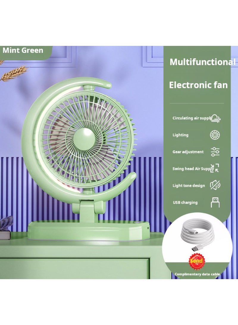 مروحة مكتب USB صغيرة محمولة قابلة للشحن والتبريد ببطارية بلاستيكية منزلية الأعلى مبيعًا
