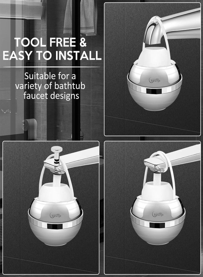 Luxsego KDF55 Bath Filter for Tub, 8 Stages Bath Water Filters for Shower, BPA Free Filter for Bathtub Soften Hard Water, Purify Water Removes Residual Chlorine for Kid, Chrome-plate - Image 5