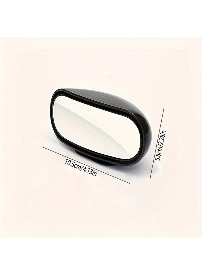 2 Pcs High Definition Rearview And Blind Spot Mirrors 360 Degree Adjustment Universal Fit - Image 2