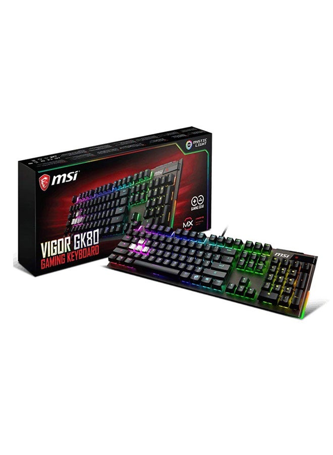 MSI GK80 Gaming Keyboard Black - Image 4