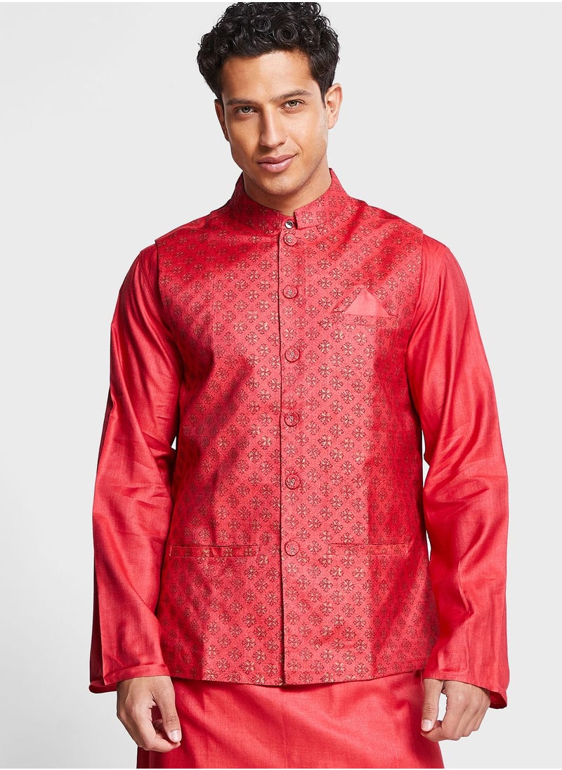 Printed Nehru Jacket - pzsku/Z689B5743B99E57C5D6A6Z/45/_/1694678500/ced3c49f-cef7-4284-a598-e27f979f2eeb