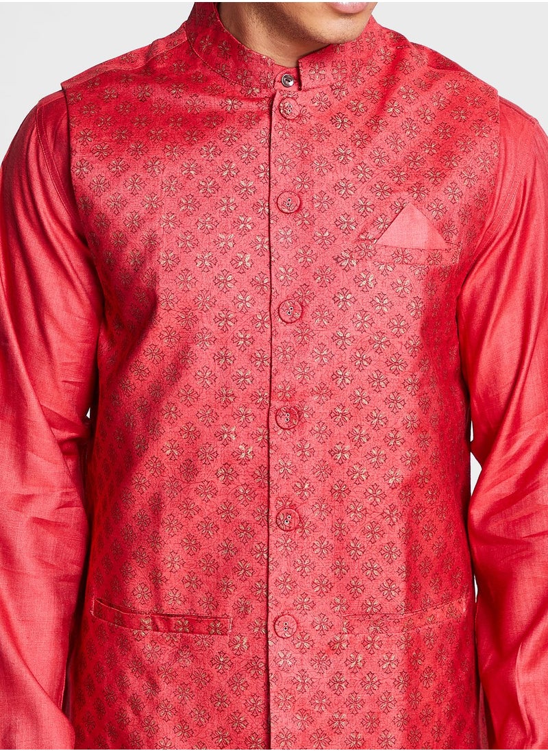 Printed Nehru Jacket - pzsku/Z689B5743B99E57C5D6A6Z/45/_/1694678514/d5131af5-ad24-4295-b43f-59c6cd2d119c