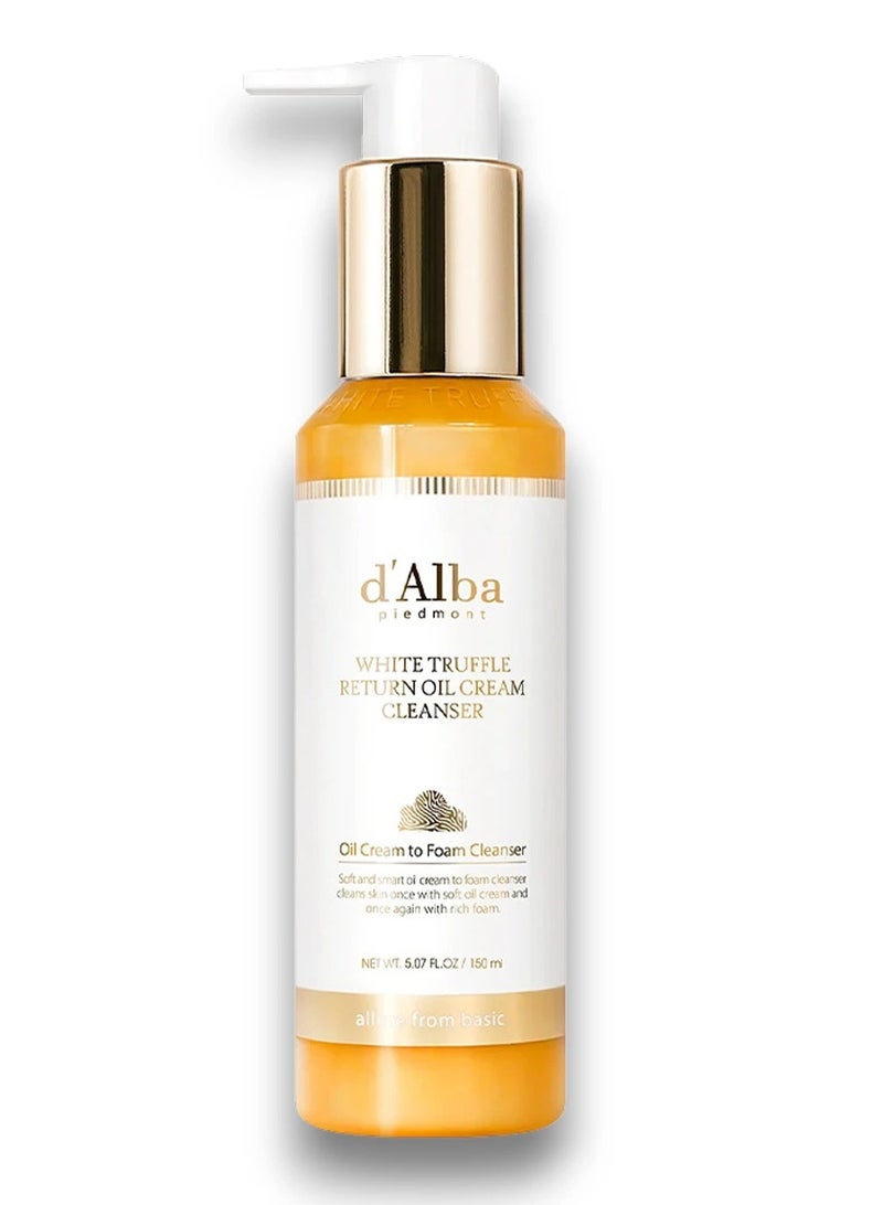 d'Alba White Truffle Oil Wash from Piedmont 150ml – Deep Cleansing & Nourishing 2 in 1 - Image 1