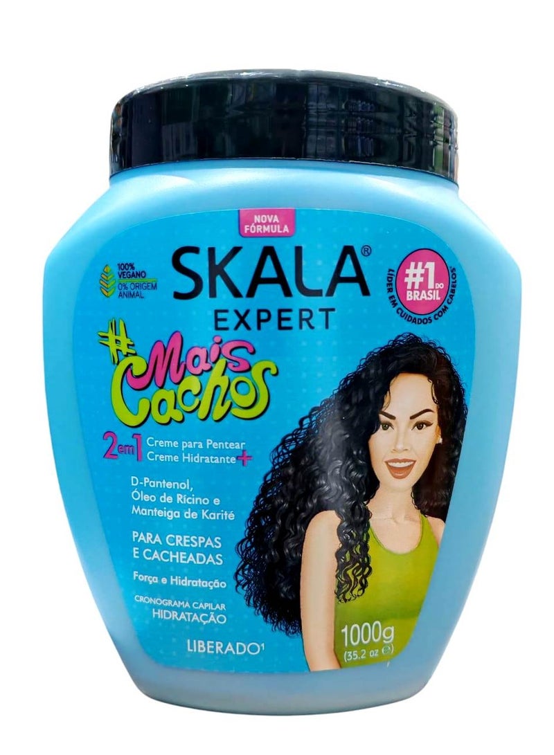 سكالا كريم لتصفيف الشعر وكريم مرطب ماسك نباتي وخالٍ من أي مكونات حيوانية خالٍ من السيليكون، السلفات، البارابين 100 مل