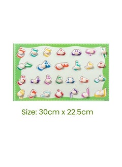 Generic Babeland Puzzle Alphabet 27 Letters Arabic Grab Plate with Knobs - 30x22.5cm, Educational Montessori Toy, Jigsaw Puzzle Letters Game, Colorful Matching Game for Early Education  - Image 3