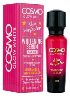 COSMO مصل تبييض البشرة كوزمو جلو وايت سكين بيرفيكتور 35 مل، النياسيناميد وحمض الهيالورونيك، حل فعال لتفتيح البشرة، يرطب البشرة وينشطها، للجنسين  - Image 2