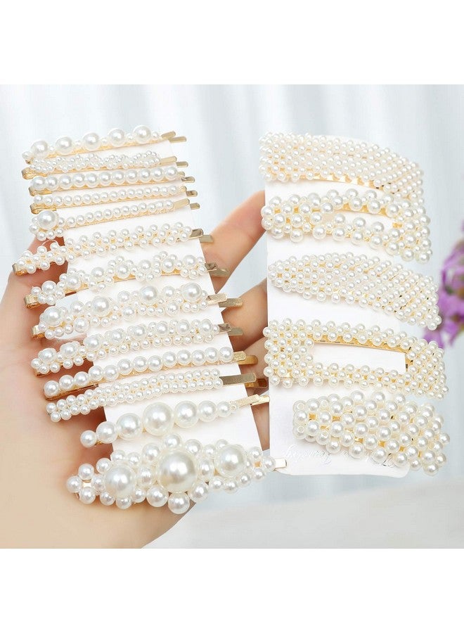 LAXIZAR 18 Pcs Pearl Hair Clips Large Hair Clips Barrette Hair For Women Girls Fashion Hair Accessories - Image 3