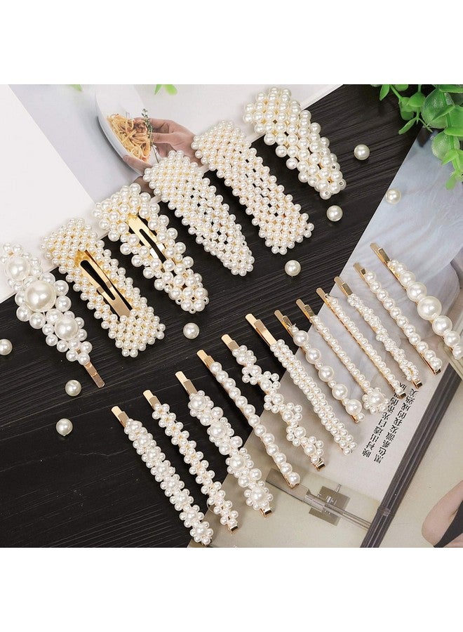 LAXIZAR 18 Pcs Pearl Hair Clips Large Hair Clips Barrette Hair For Women Girls Fashion Hair Accessories - Image 2
