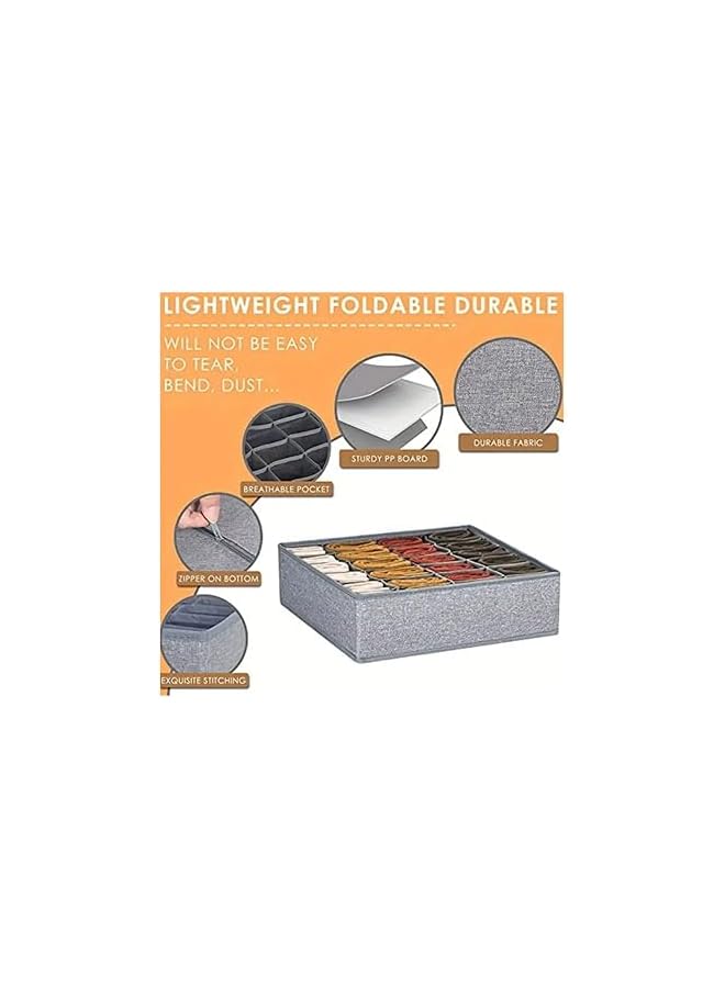 Green Tiger Minimalist Drawer Organizer, 24 Compartments, Grey - Image 5